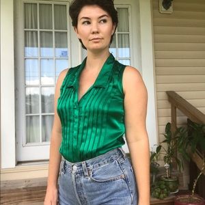 Button down tank top